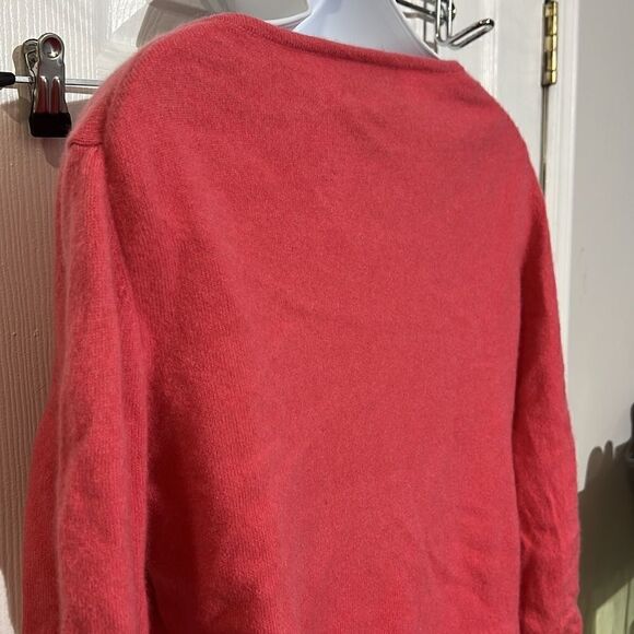 Precious Fibers Cashmere pink sweater size L - Picture 4 of 8